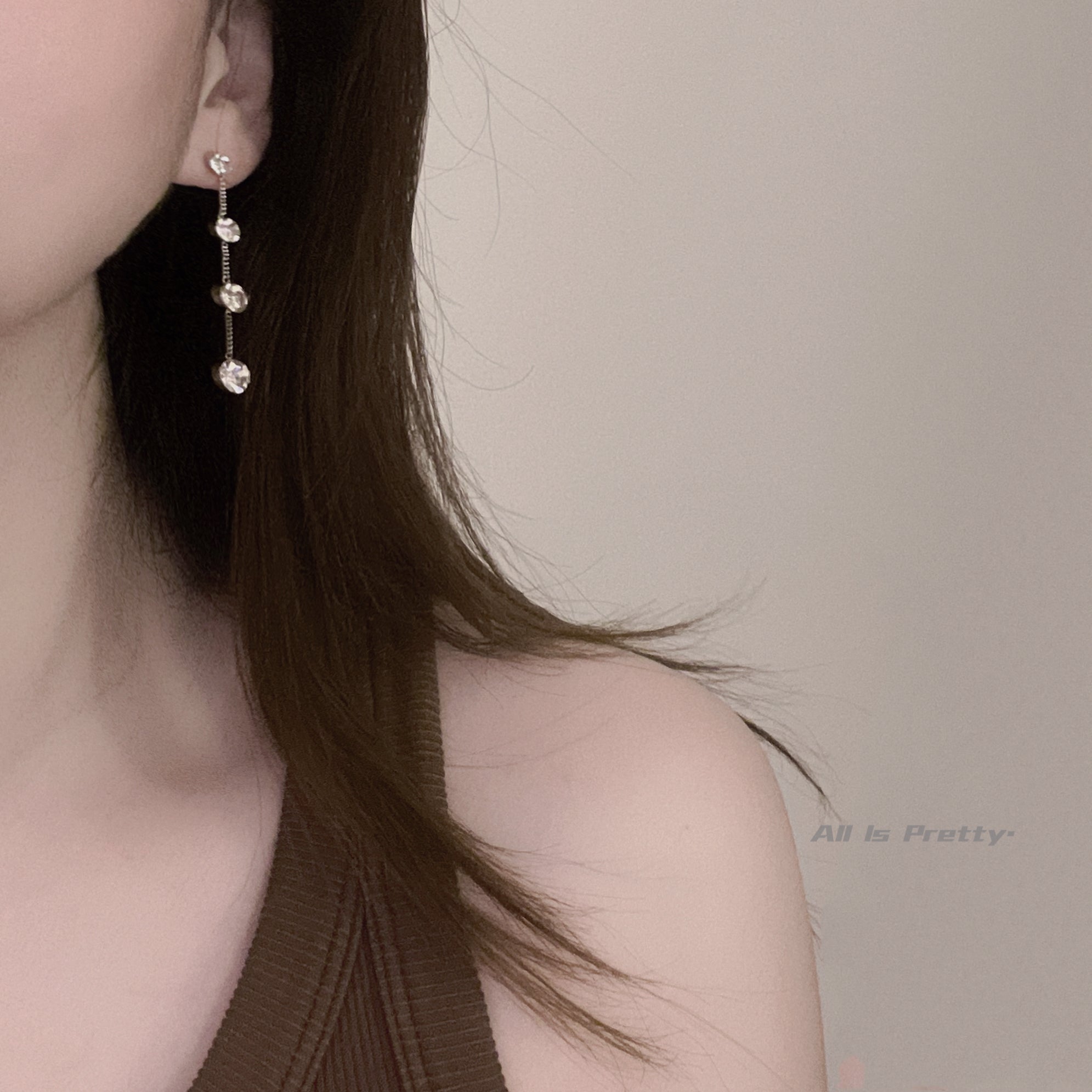 Teardrops crystal earrings