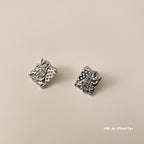 Handmade geometric studded earrings