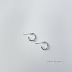 Handmade small hoop earrings