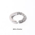 Handmade unisex open ring