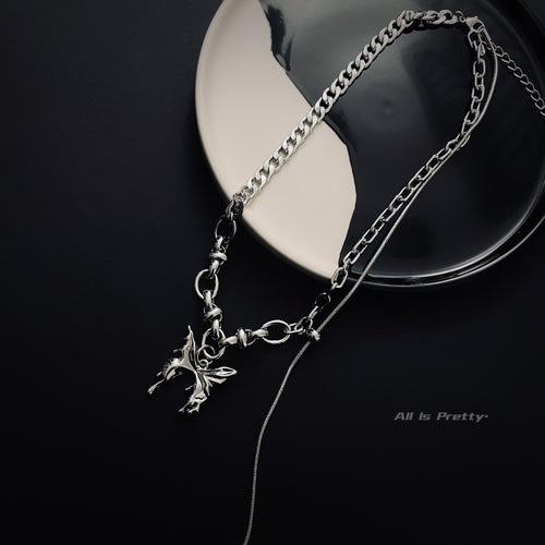 Butterfly Chunky Chain Necklace