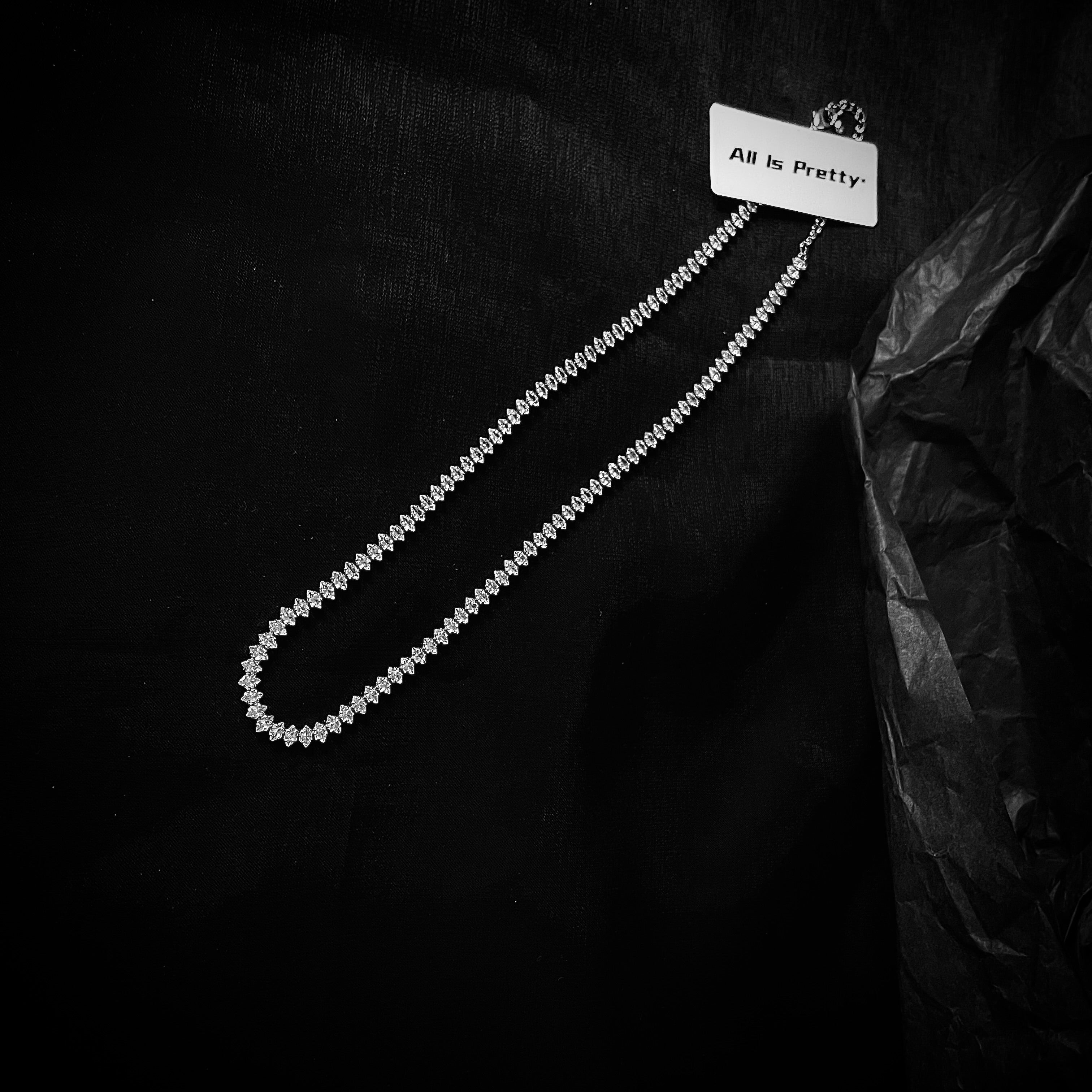 Crystal choker necklace