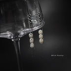 Pearls dropped earrings