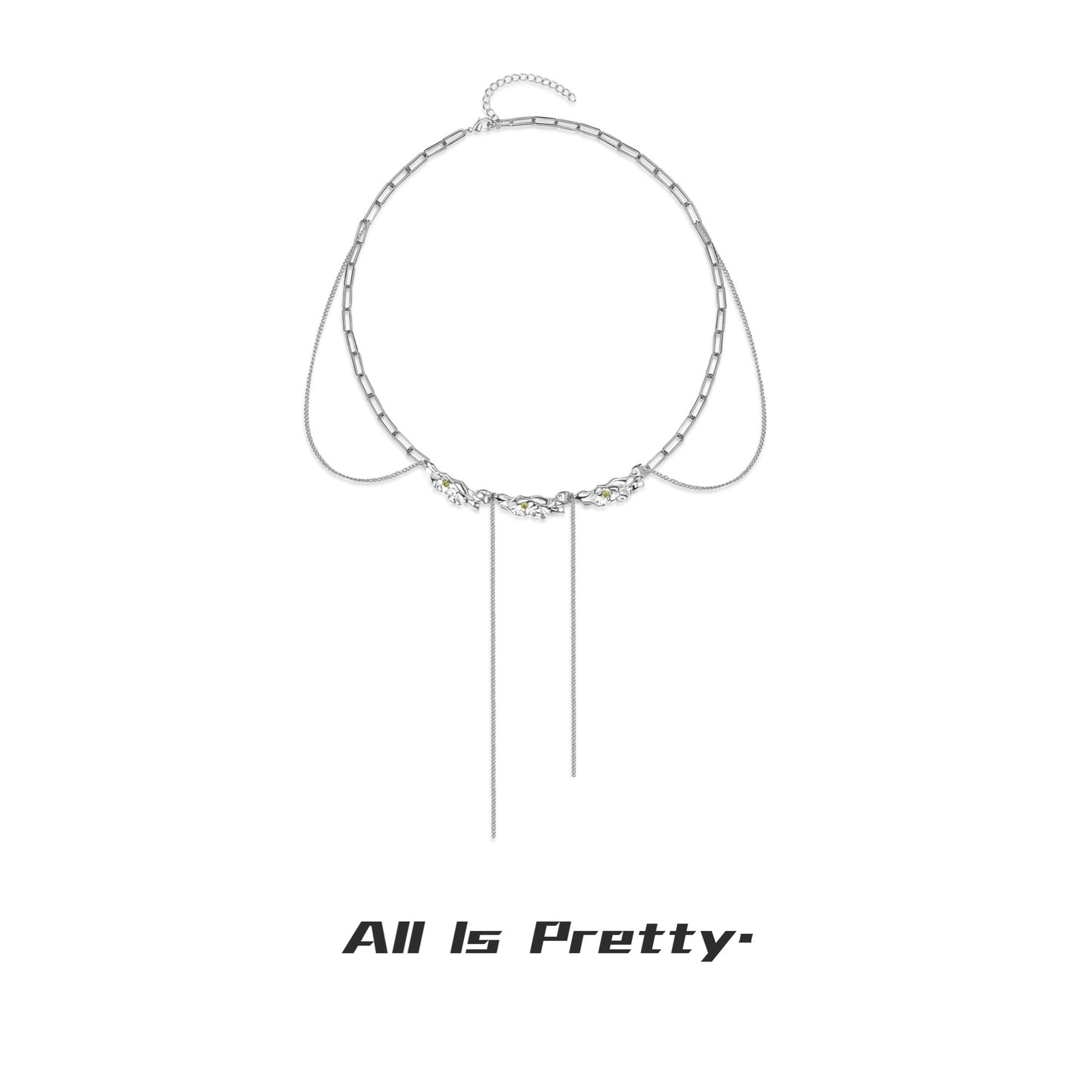Multiple layered chain necklace