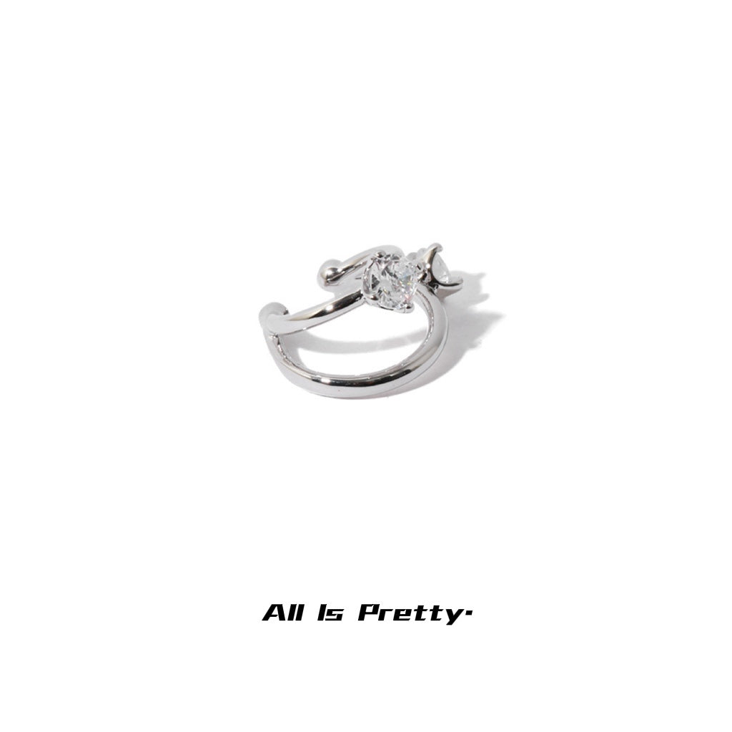 Double layered earring cuff(single)
