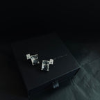 Crystal cube earrings
