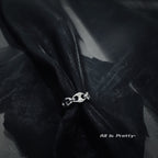Gold plated link chain ring