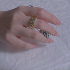 Gold plated chain ring