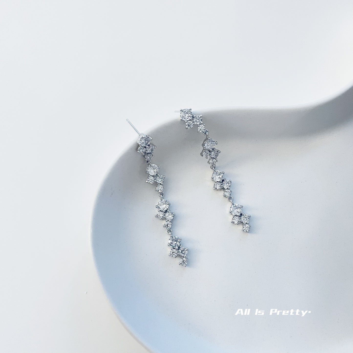 Crystal drop earrings