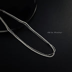 Zirconia & Gold Dual-Layer Necklace