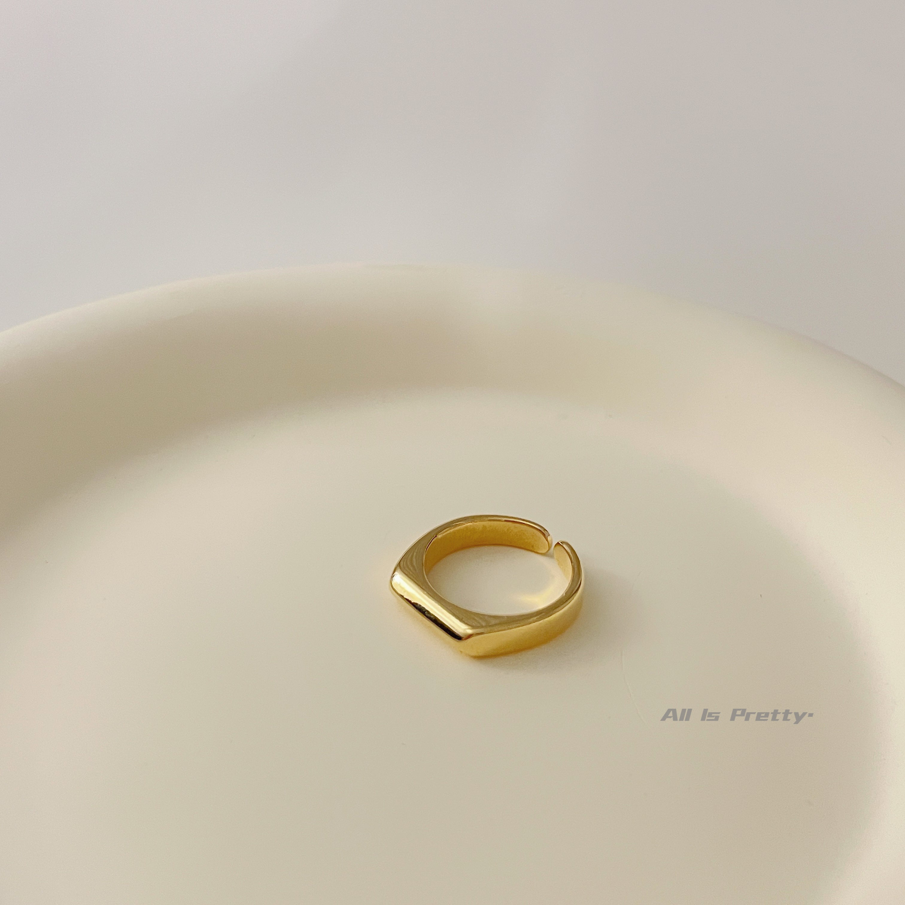 18k gold plated ring