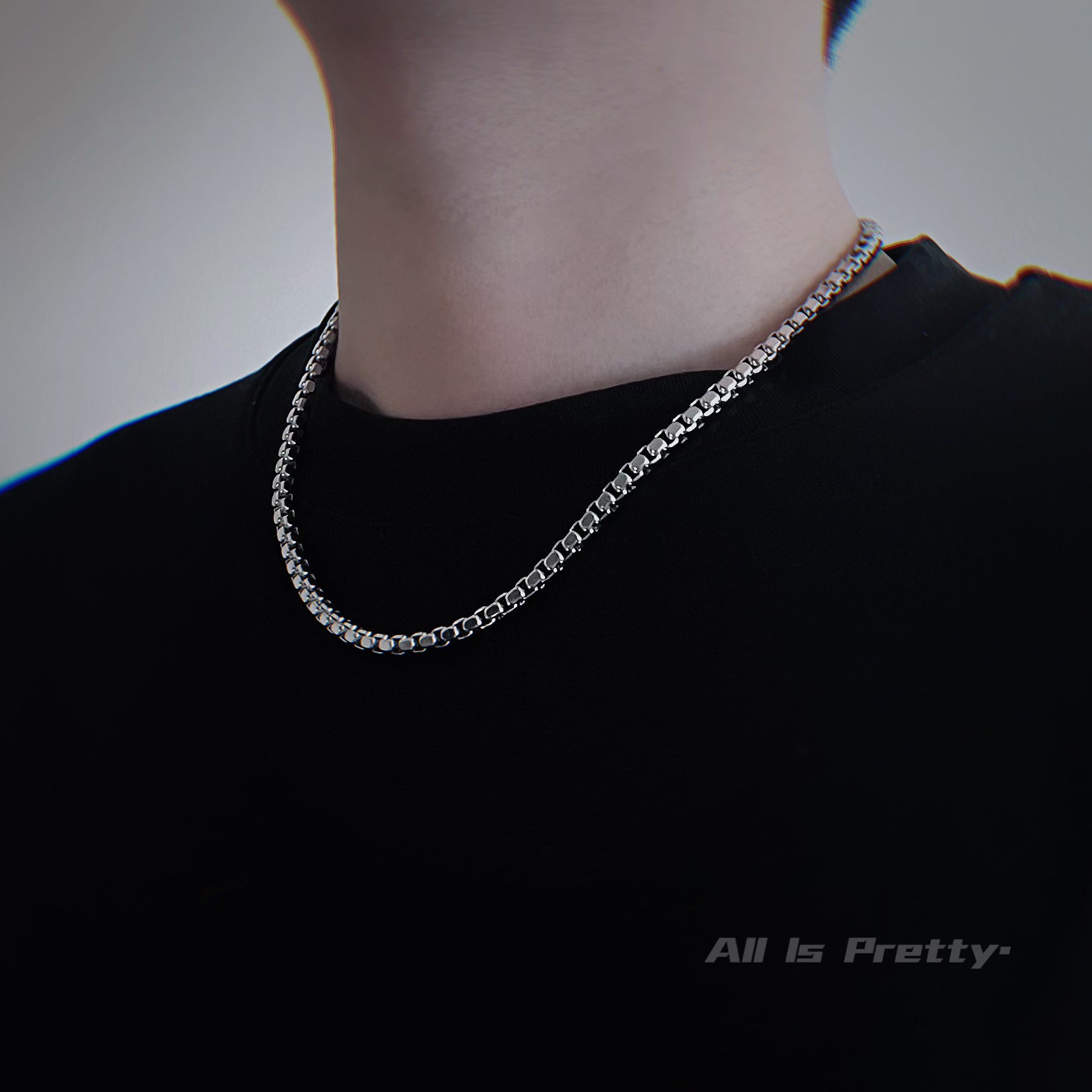 Unisex box chain necklace