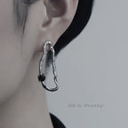 Unbalanced stylish earrings