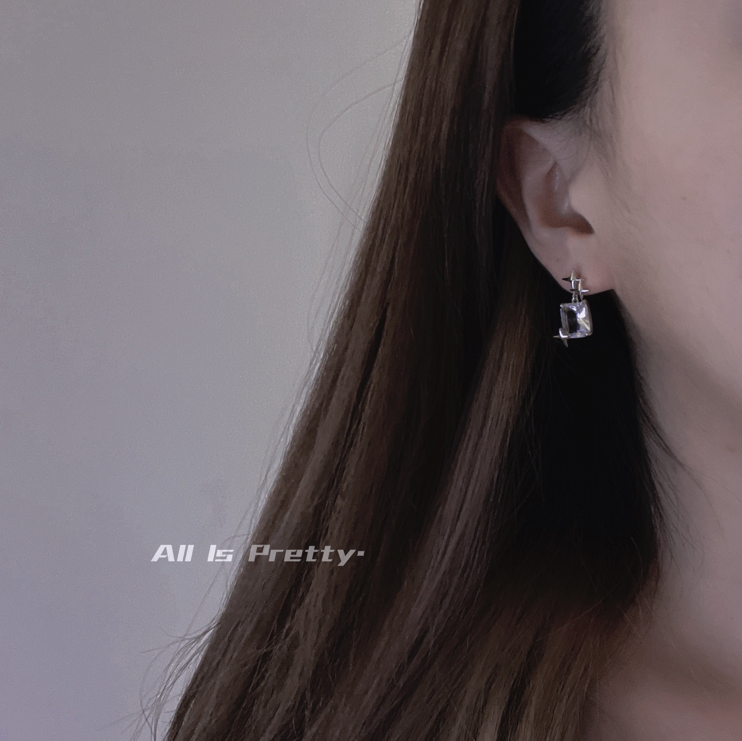 Crystal stars earrings
