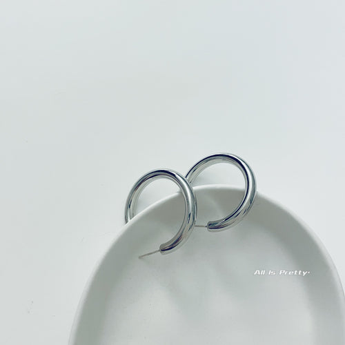 14k gold plated hoop earrings