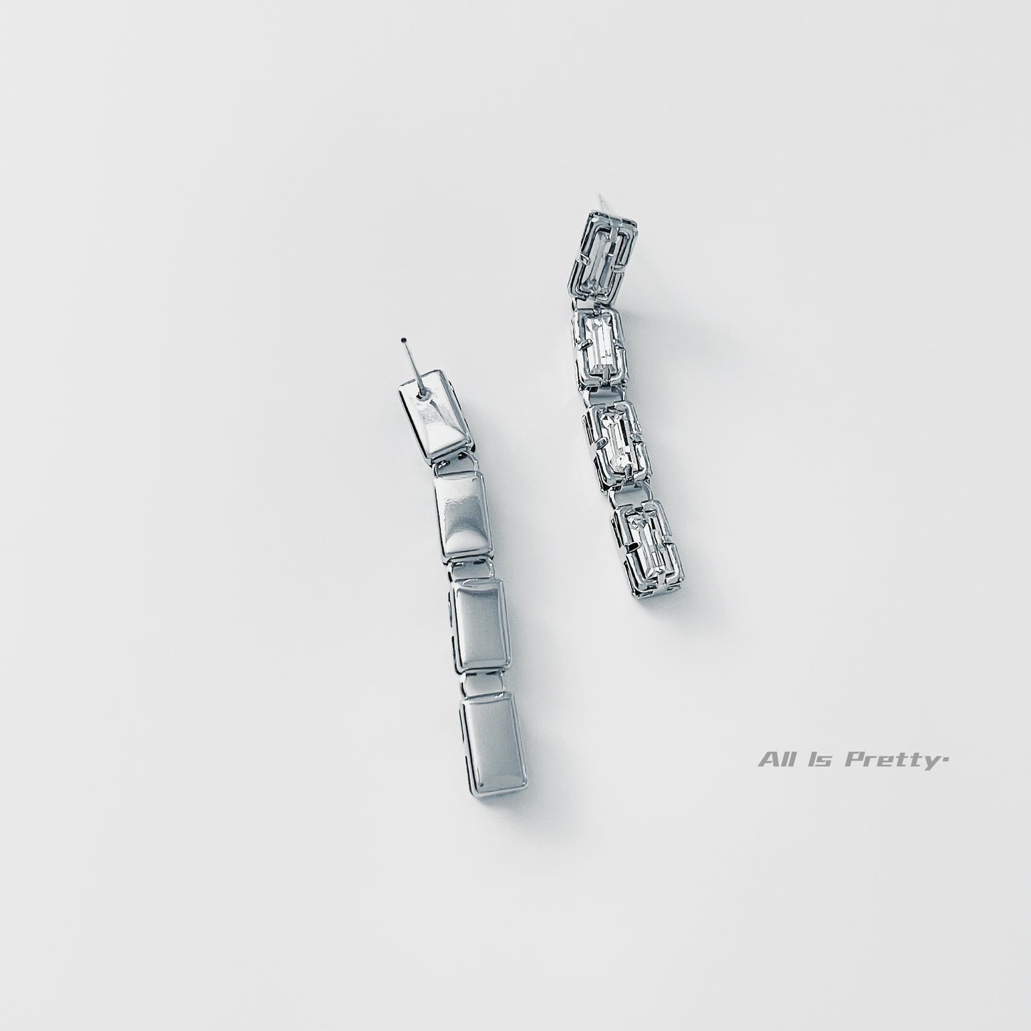 crystal dropped earrings