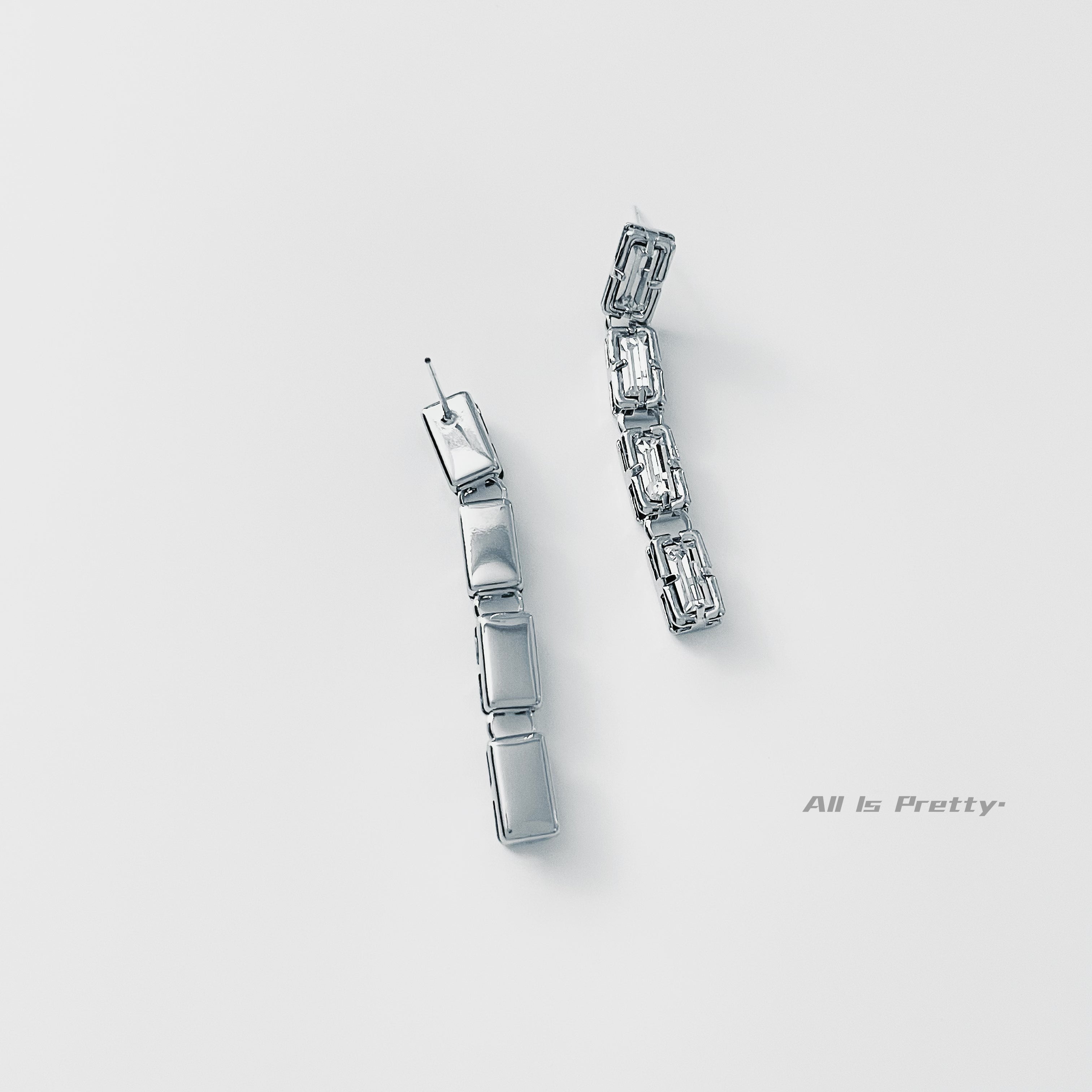 crystal dropped earrings