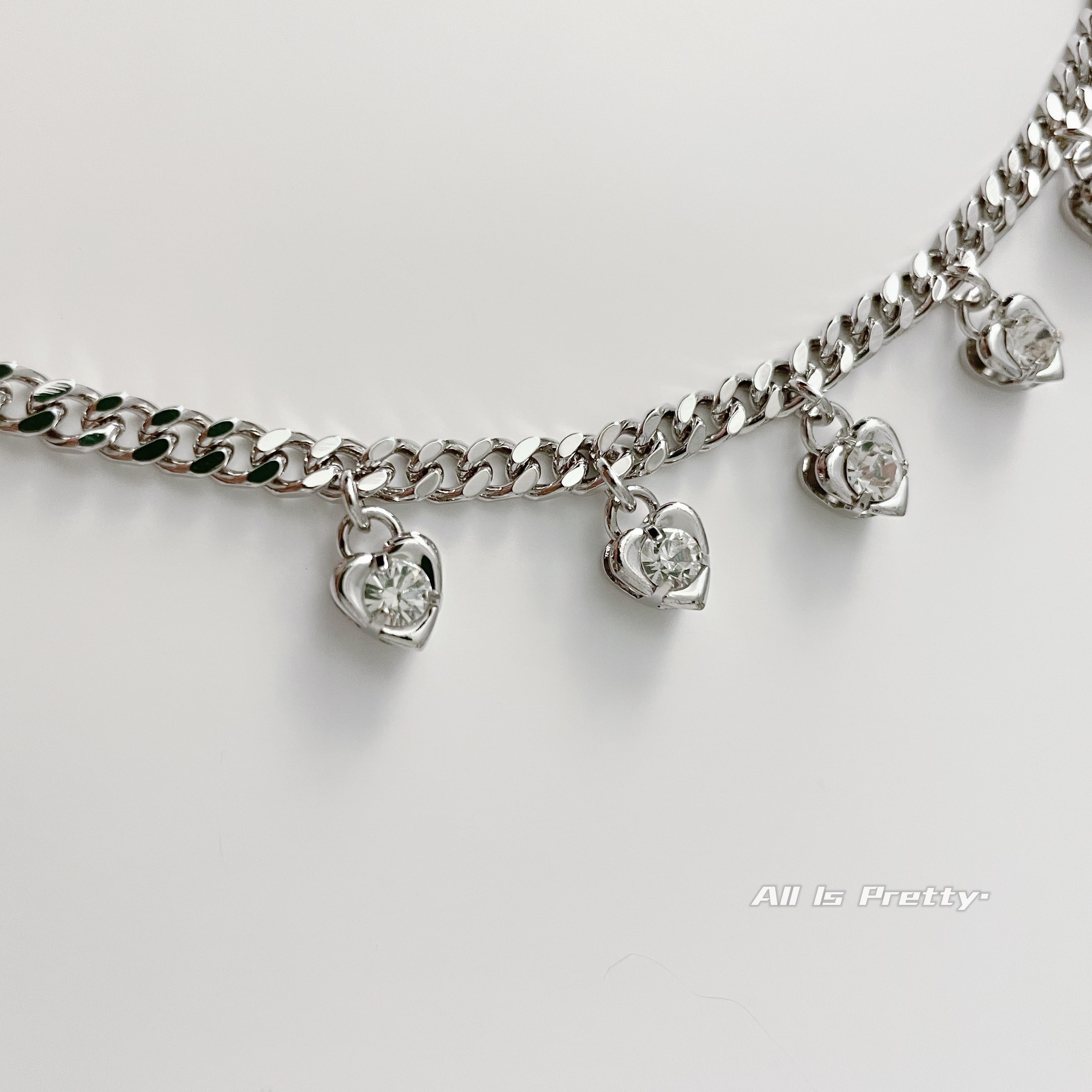 Charming Hearts Link Necklace