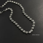 Glamour Tennis Crystal Gold-Plated Necklace