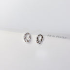 Textured studded earrings