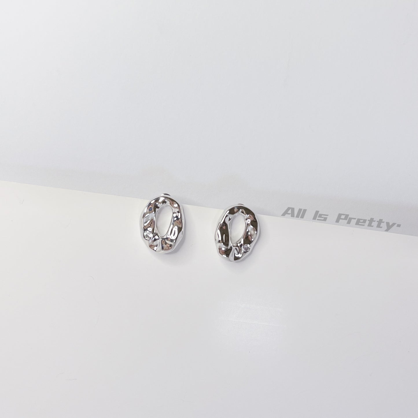 Textured studded earrings