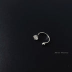 Sterling silver open ring