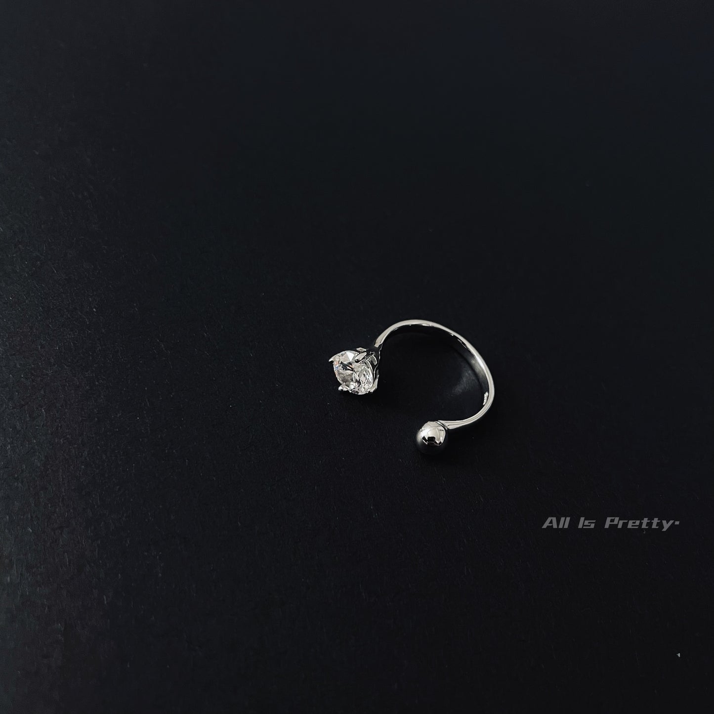 Sterling silver open ring