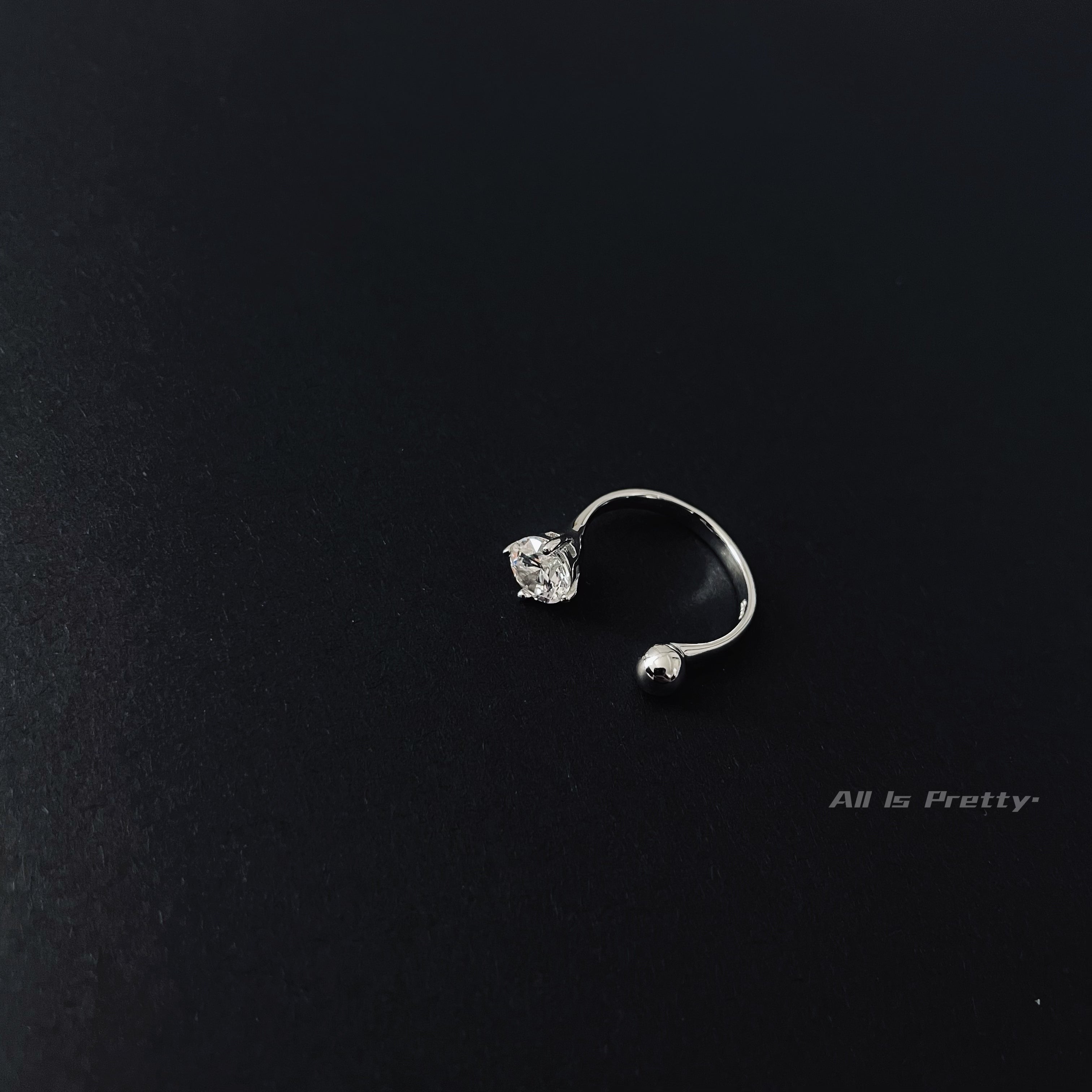 Sterling silver open ring