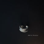 Beads pattern open ring