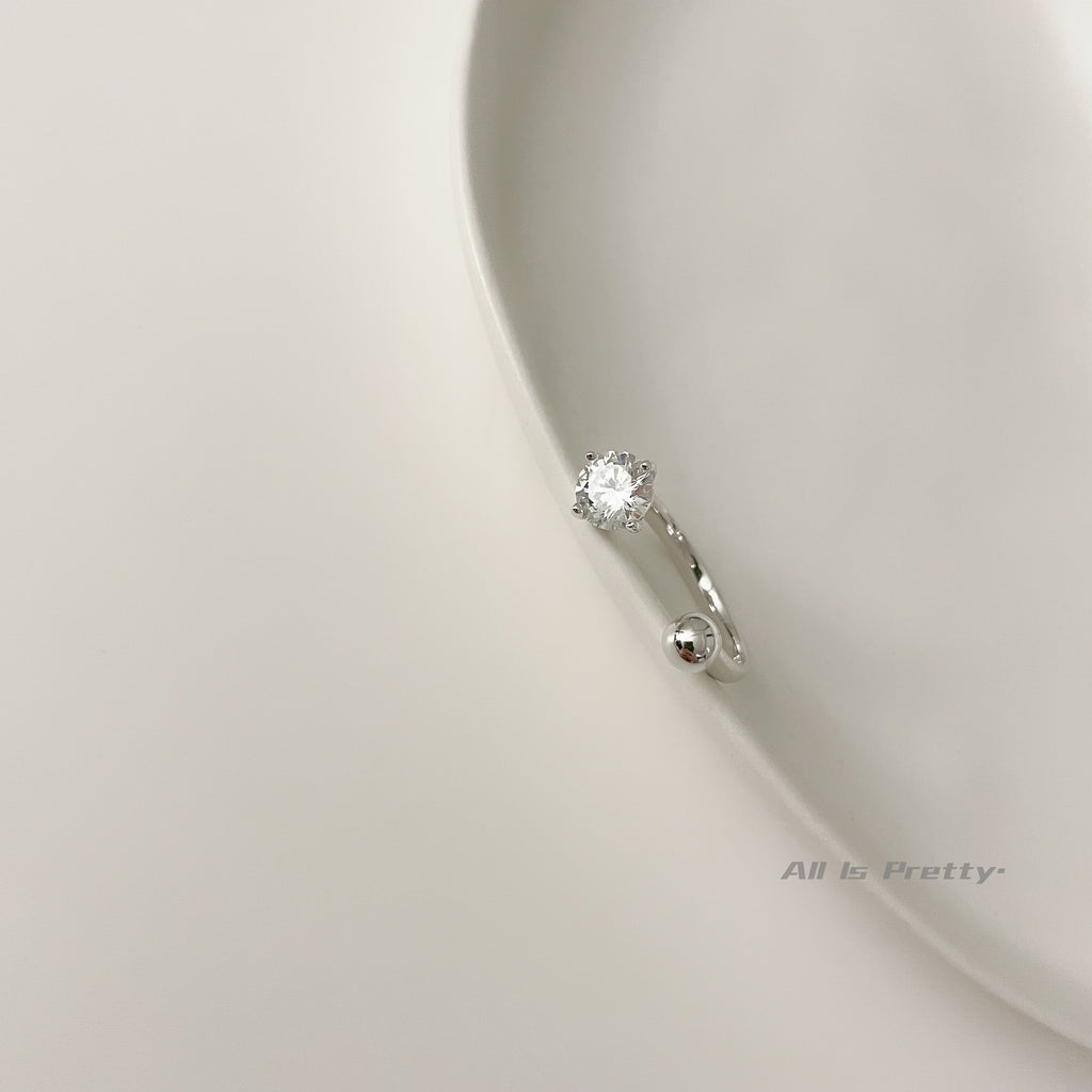 Sterling silver open ring
