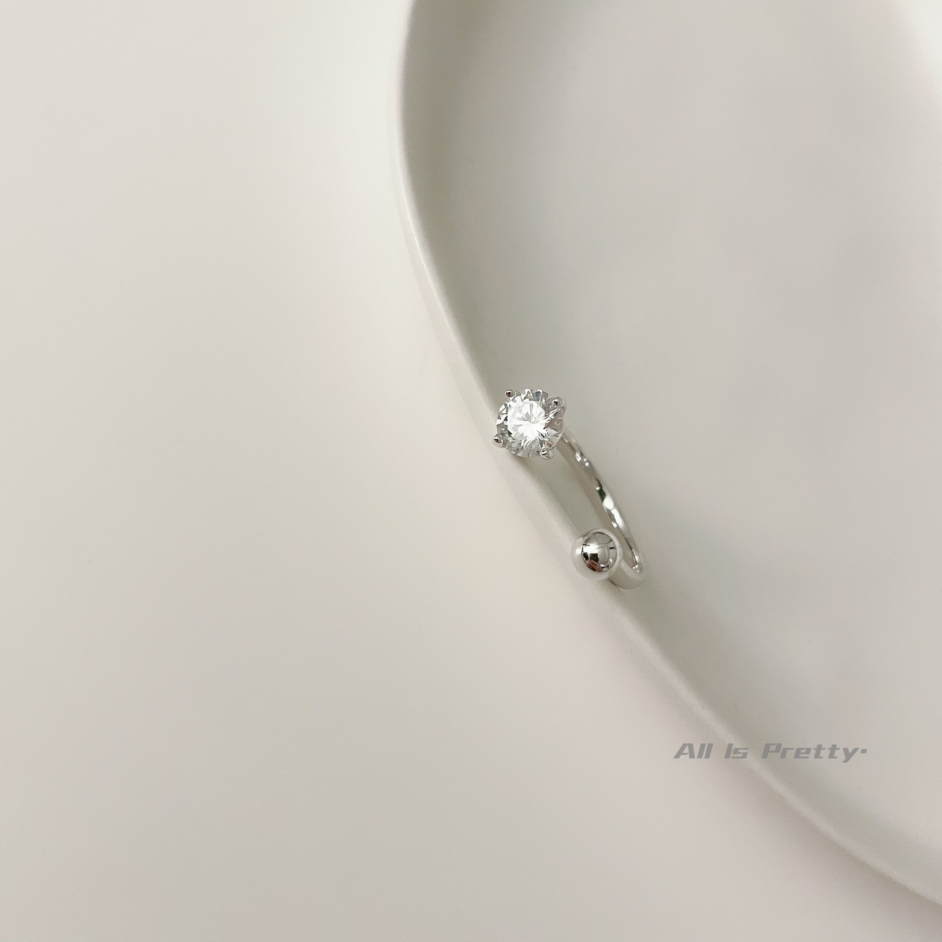 Sterling silver open ring