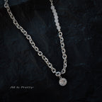 Crystal Pendant Chain Necklace