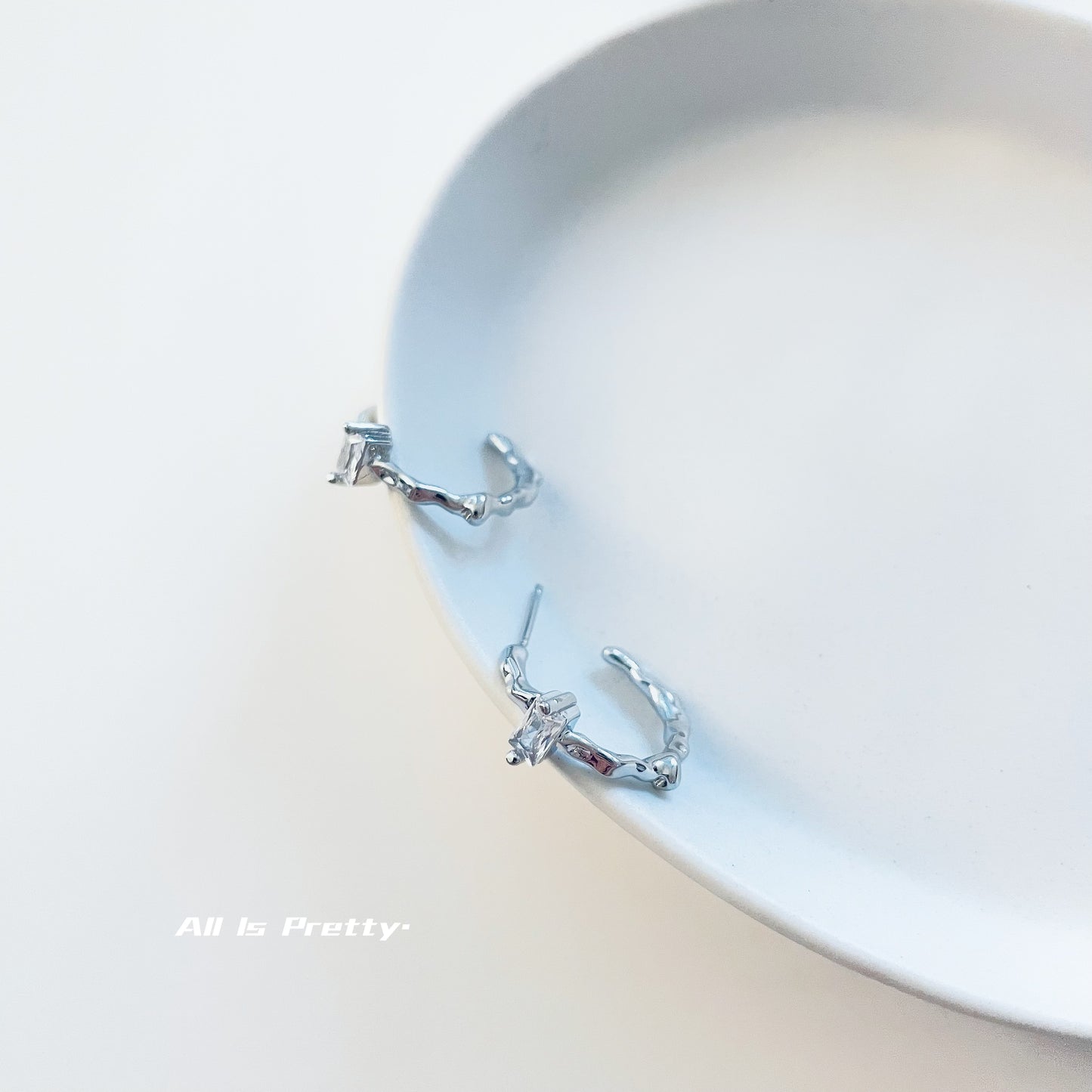 Tiny hoop earrings