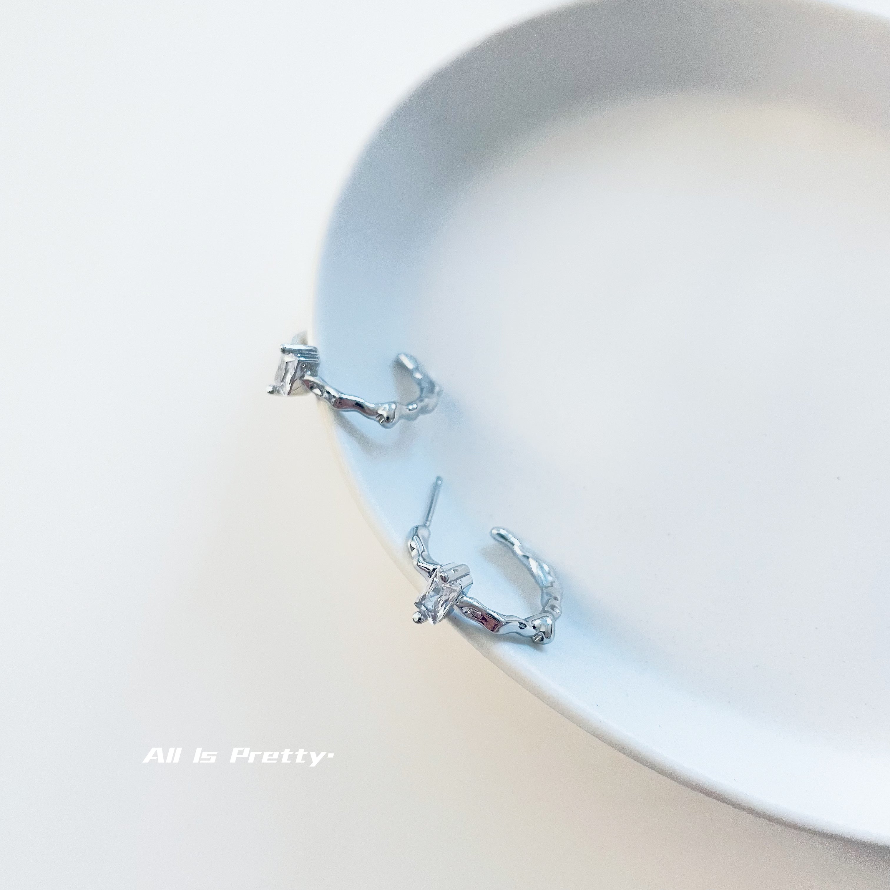 Tiny hoop earrings