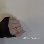 Gold plated chain ring
