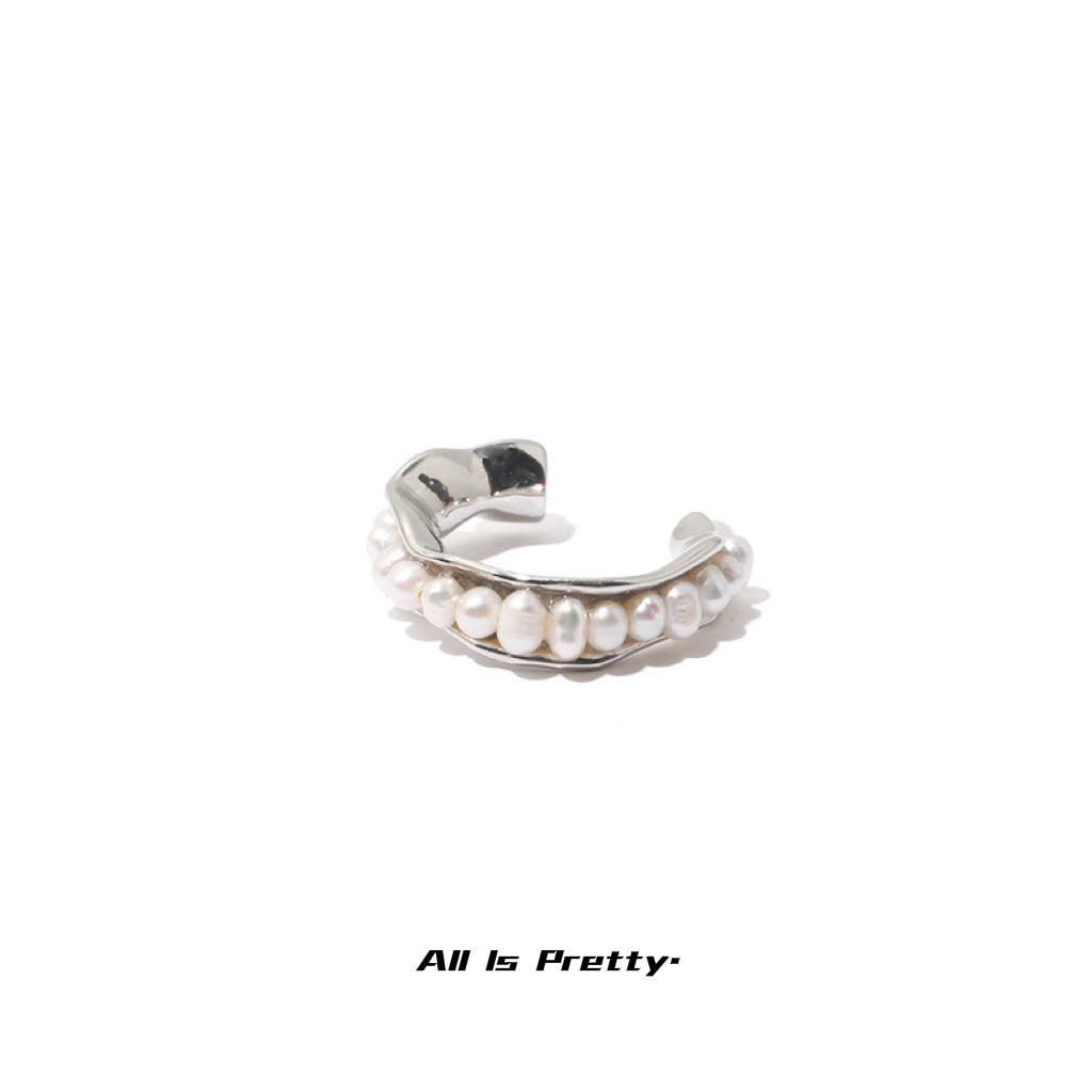Stylish freshwater pearl ring