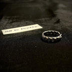 Tank chain silver ring