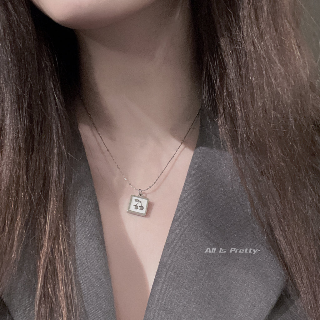 Cherry pendant necklace