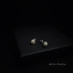 Pearl & gold plated earrings