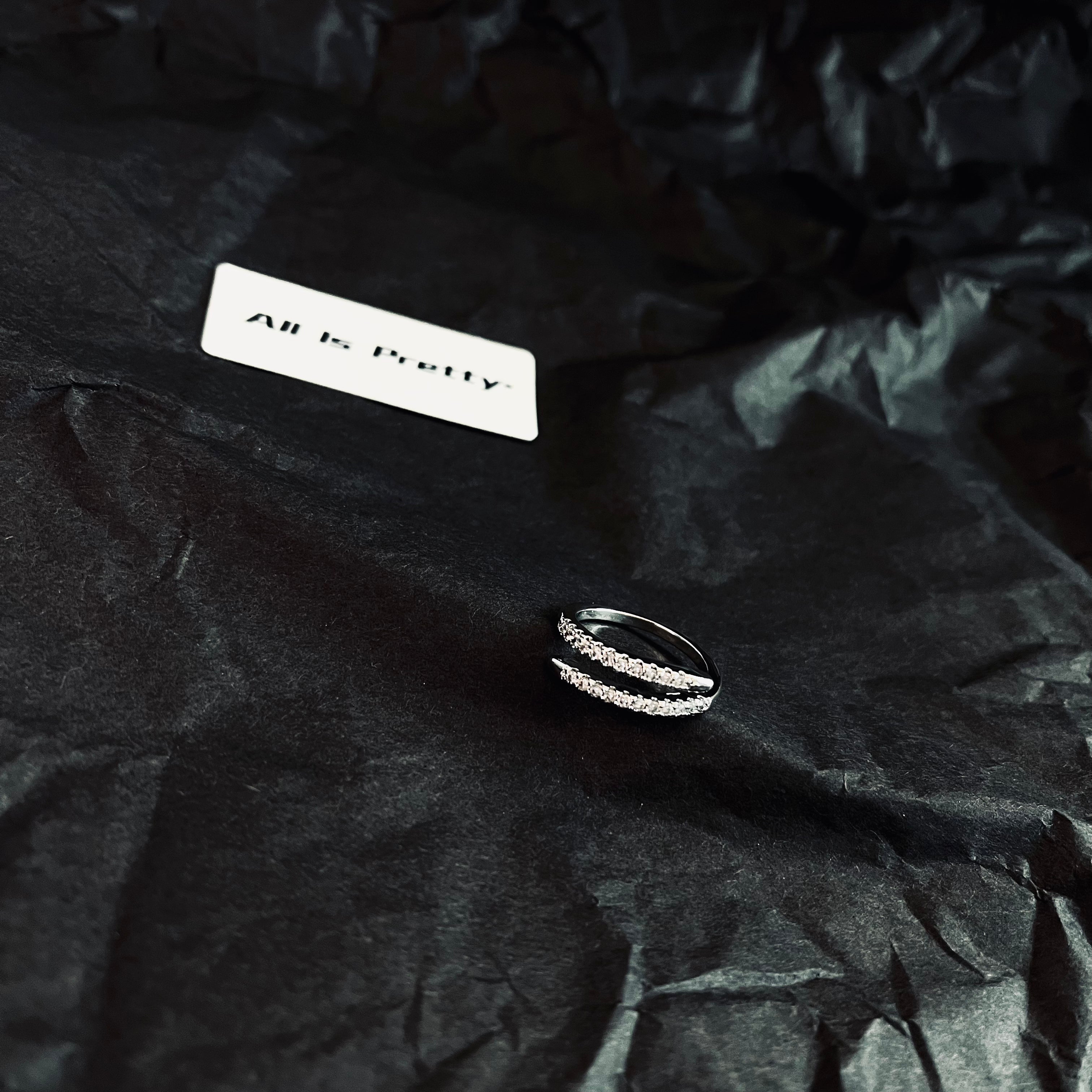 Crystal wrapped ring