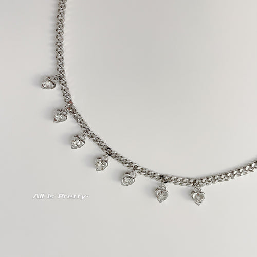 Charming Hearts Link Necklace