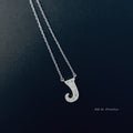 Crystal letter pendant necklace