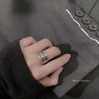 Layered crystal ring
