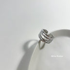 Gold plated layered ring