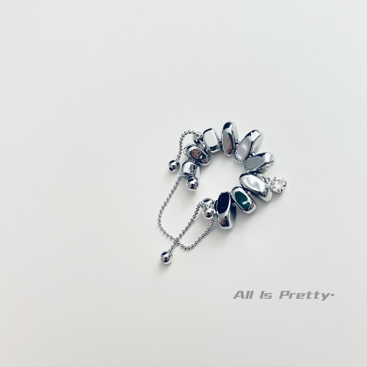 Handmade stylish cuff earring