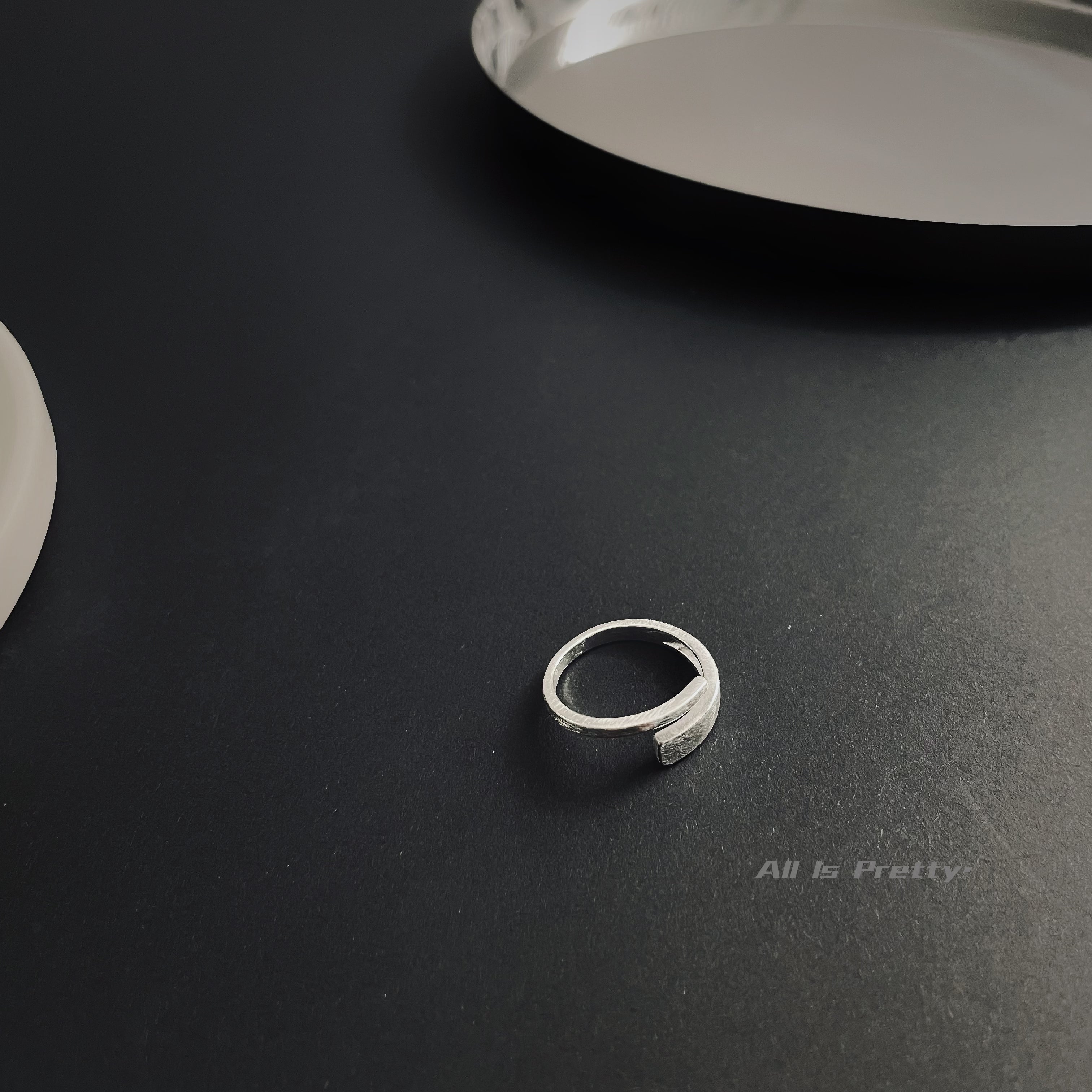 Sterling silver wrapped ring