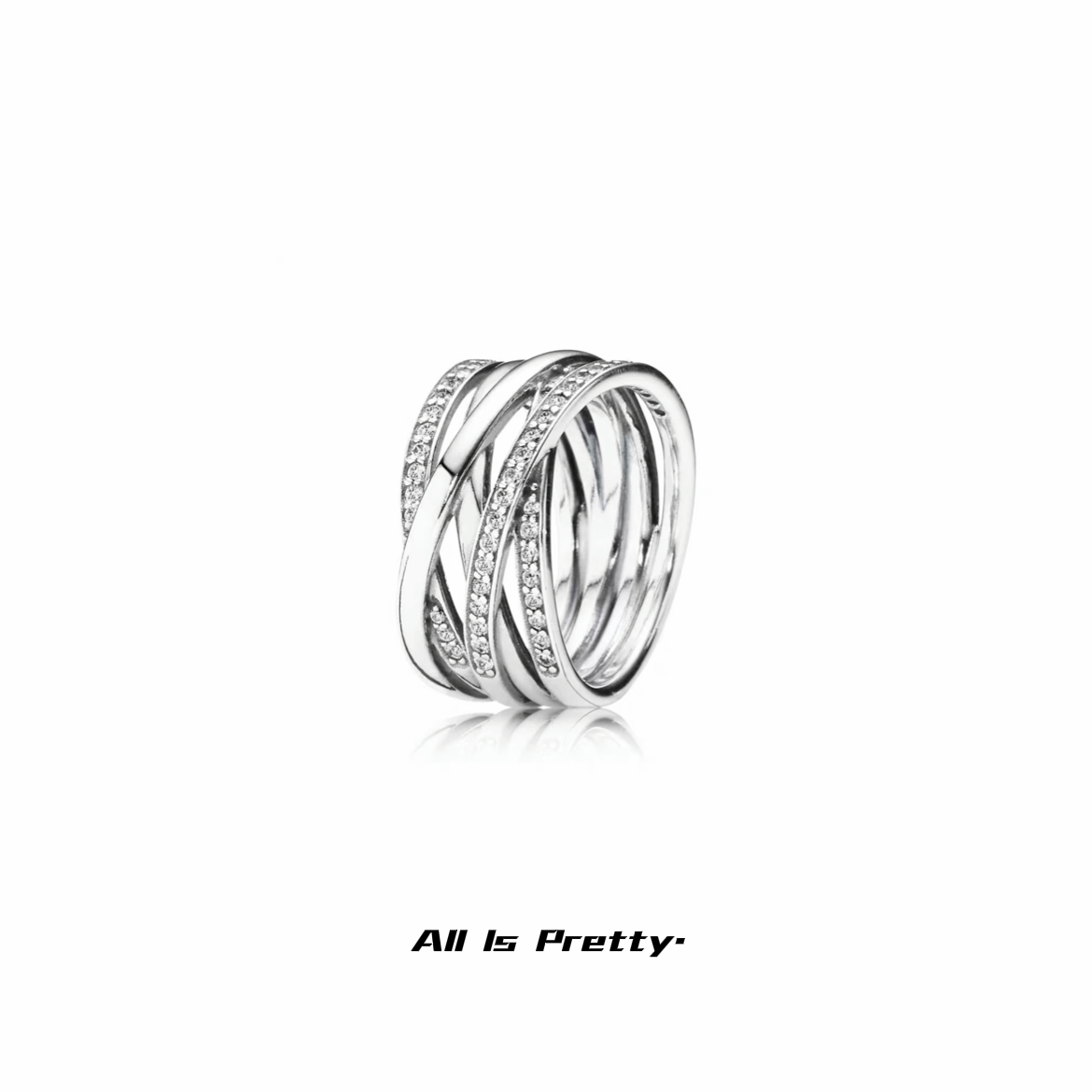 Layered crystal ring