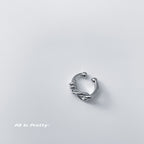 Handmade twist cuff earring