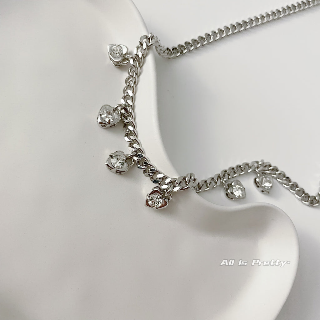 Charming Hearts Link Necklace