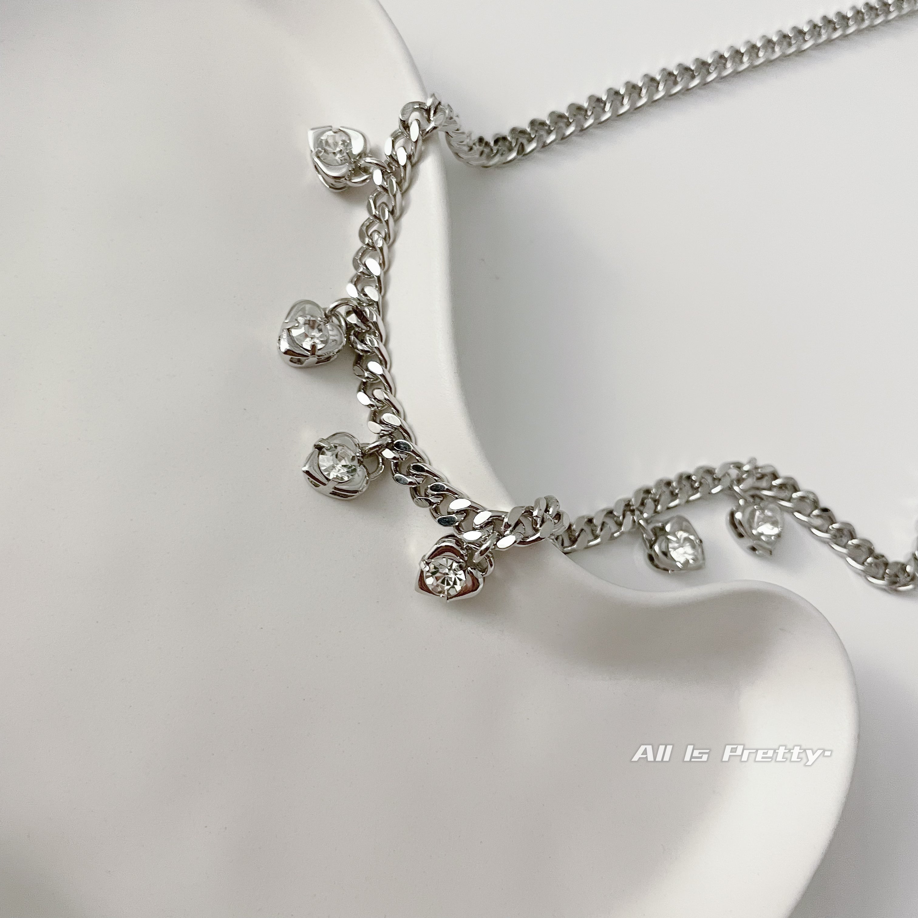 Charming Hearts Link Necklace